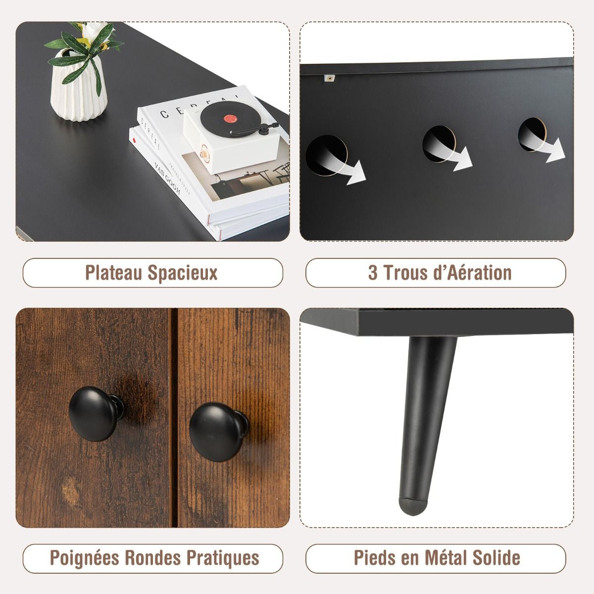 Meuble Moderne Pour Bac À Litière Pour Chat Armoire À Double Porte Étagère Ouverte Pour Chat Armoire De Toilette Pour Chat